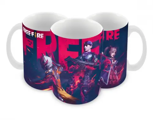 Caneca Polímero Free Fire Personalizada