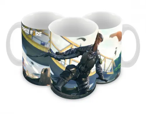 Caneca Polímero Free Fire Personalizada