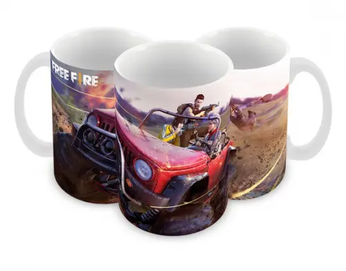 Caneca Polímero Free Fire Personalizada