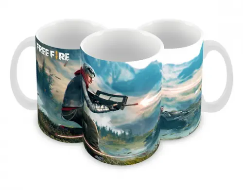 Caneca Polímero Free Fire Personalizada
