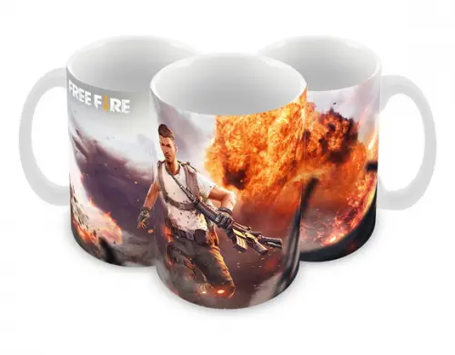 Caneca Polímero Free Fire Personalizada