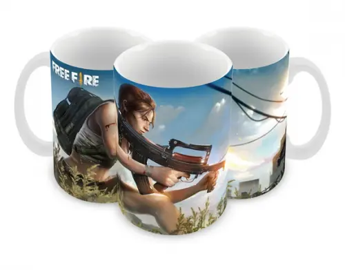 Caneca Polímero Free Fire Personalizada
