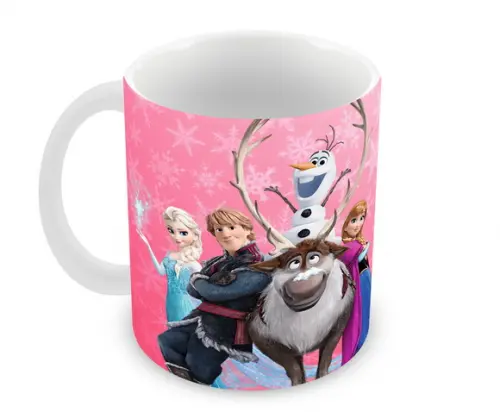 Caneca Polímero Frozen 2 Nome Personalizada