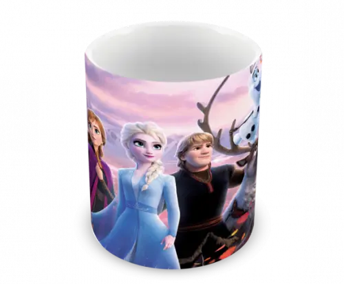 Caneca Polímero Frozen 2 com Nome Personalizada