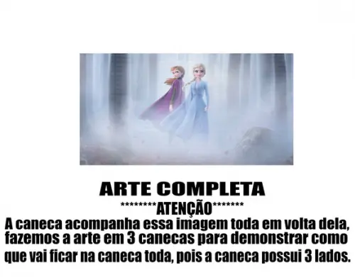 Caneca Polímero Frozen 2 Personalizada