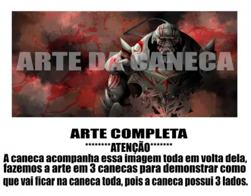 Caneca Polímero Fullmetal Alchemist Personalizada