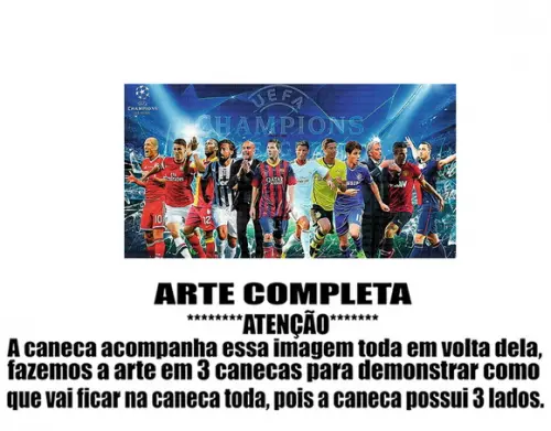 Caneca Polímero Futebol Personalizada