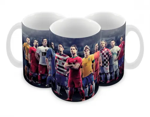 Caneca Polímero Futebol Personalizada
