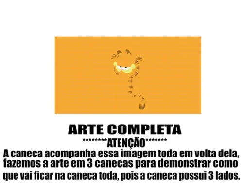Caneca Polímero Garfield Personalizada