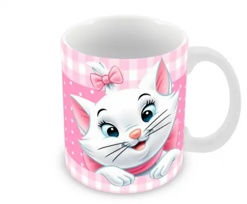 Caneca Polímero Gatinha Marie Personalizada