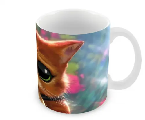 Caneca Polímero Gato de Botas 2 Personalizada