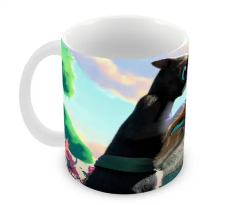 Caneca Polímero Gato de Botas 2 Personalizada