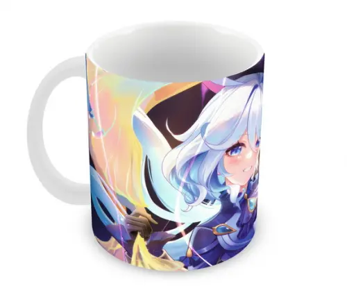Caneca Polímero Genshin Impact Furina Personalizada