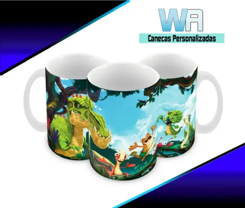 Caneca Polímero Gigantossauro Personalizada