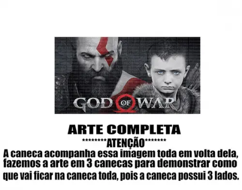 Caneca Polímero God Of War Personalizada