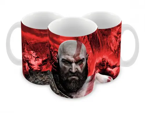 Caneca Polímero God Of War Personalizada