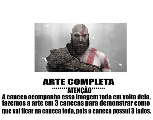 Caneca Polímero God Of War Personalizada