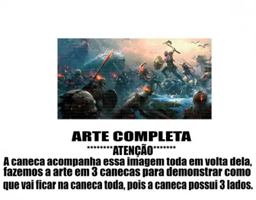 Caneca Polímero God Of War Personalizada