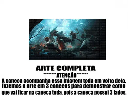 Caneca Polímero God Of War Personalizada