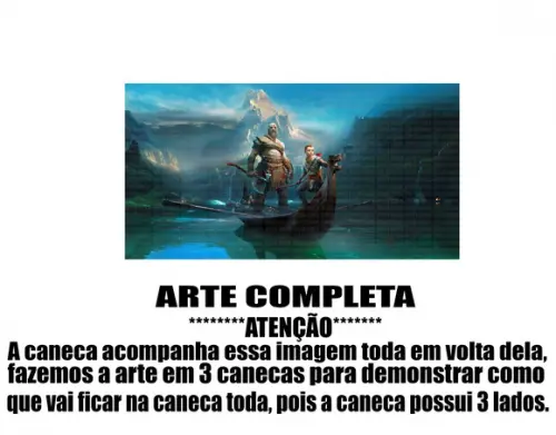 Caneca Polímero God Of War Personalizada