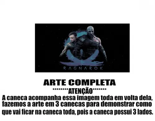 Caneca Polímero God Of War Ragnarok Personalizada