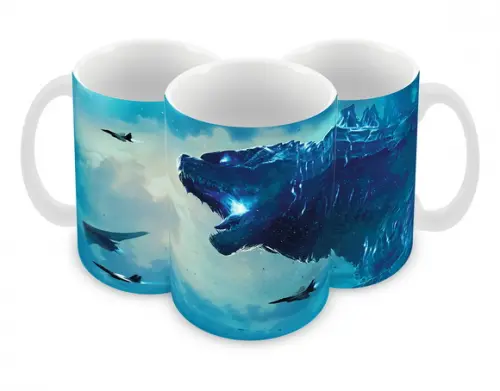 Caneca Polímero Godzilla Personalizada