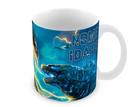 Caneca Polímero Godzilla Personalizada