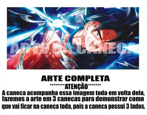 Caneca Polímero Goku Instinto Superior Personalizada
