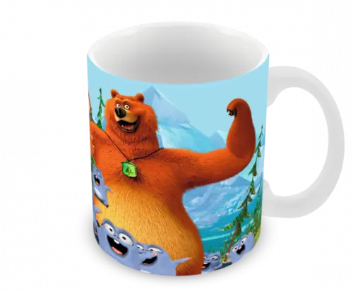 Caneca Polímero Grizzy e os Lemmings Personalizada