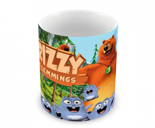 Caneca Polímero Grizzy e os Lemmings Personalizada