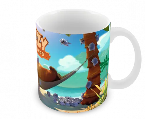 Caneca Polímero Grizzy e os Lemmings Personalizada