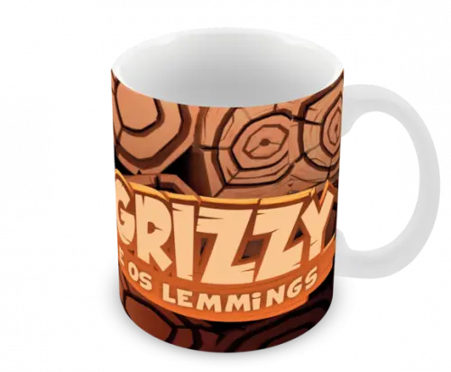Caneca Polímero Grizzy e os Lemmings Personalizada