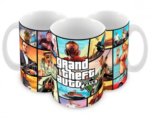 Caneca Polímero Gta V Personalizada