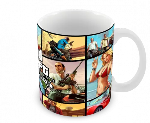 Caneca Polímero Gta V Personalizada