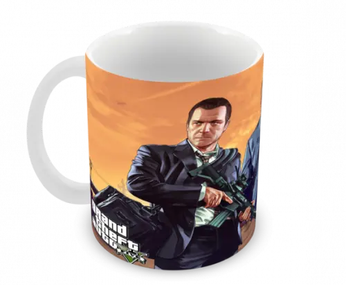 Caneca Polímero Gta V Personalizada