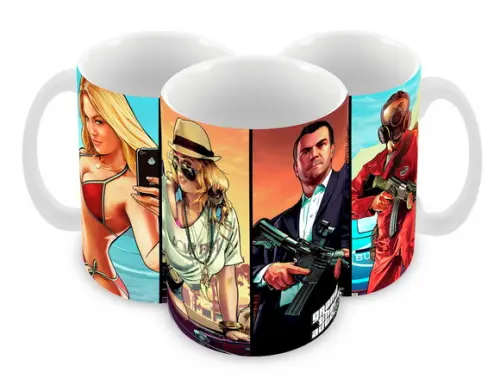 Caneca Polímero Gta V Personalizada