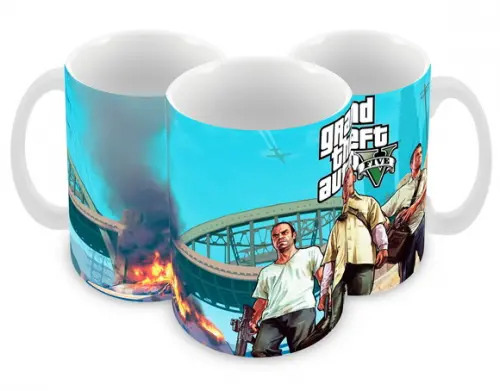 Caneca Polímero Gta V Personalizada