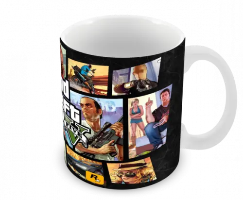 Caneca Polímero Gta V Personalizada