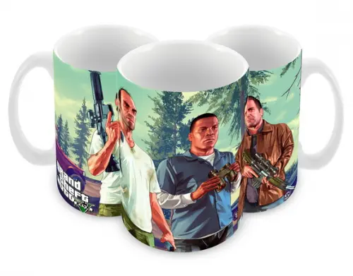 Caneca Polímero Gta V Personalizada