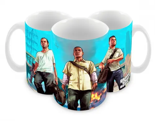 Caneca Polímero Gta V Personalizada