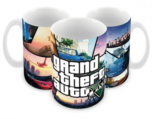 Caneca Polímero Gta V Personalizada