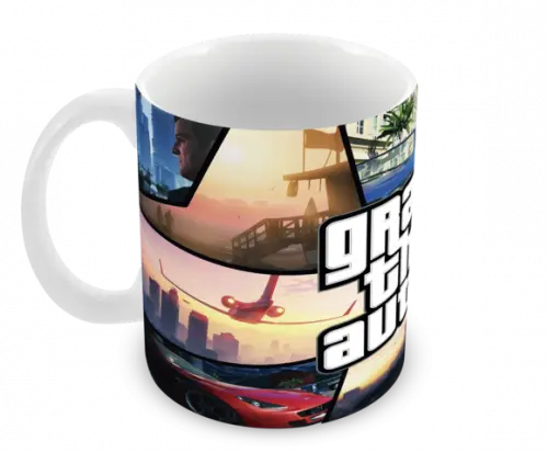Caneca Polímero Gta V Personalizada