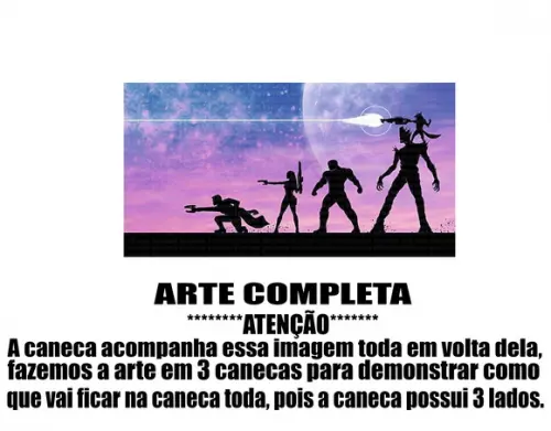 Caneca Polímero Guardiões da Galáxia Personalizada