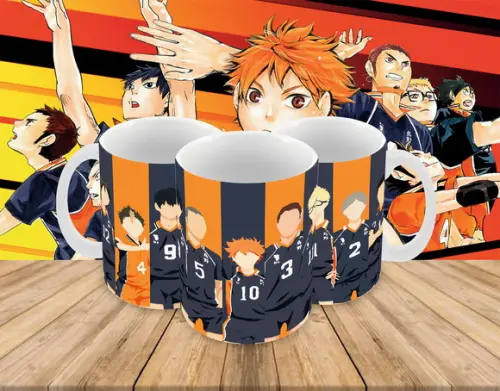 Caneca Polímero Haikyu Personalizada