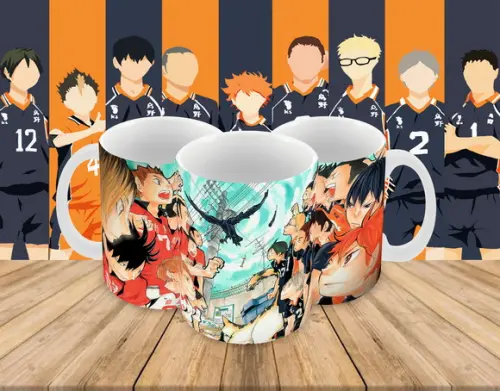 Caneca Polímero Haikyu Personalizada