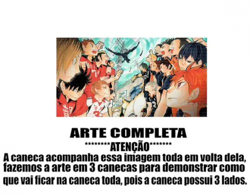 Caneca Polímero Haikyu Personalizada