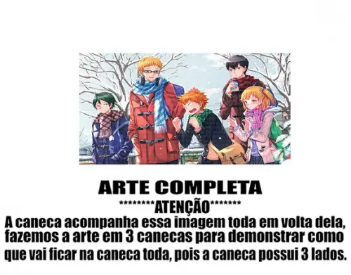 Caneca Polímero Haikyu Personalizada