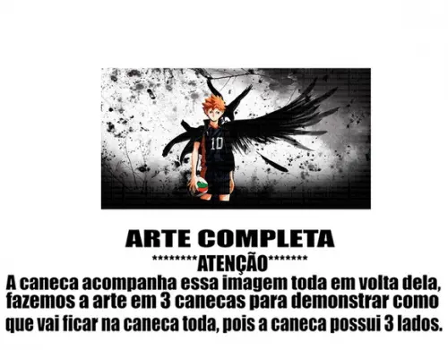 Caneca Polímero Haikyu Personalizada