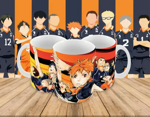 Caneca Polímero Haikyu Personalizada