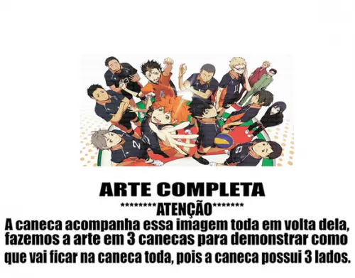 Caneca Polímero Haikyu Personalizada